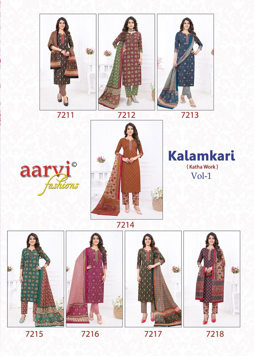 Aarvi Kalamkari Vol 1 Printed Cotton Readymade Dress
